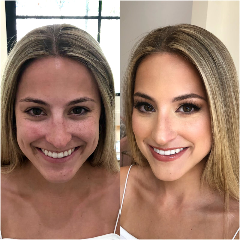 foundation makeup before after